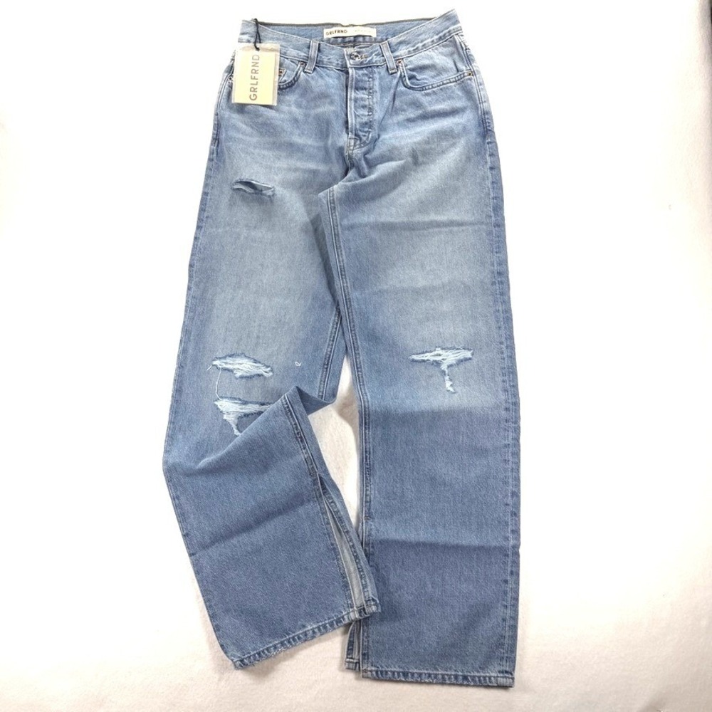 NWT GRLFRND Liya Button Fly Low Rise Boyfriend Jeans 23 Oversized